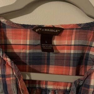 Bit & Bridle Peasant Blouse sz L